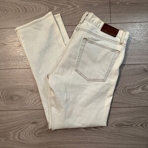 Burberry Cream Straight Men Jeans
